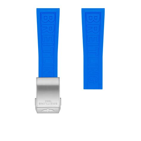 breitling 235s strap|Blue Twinpro rubber strap .